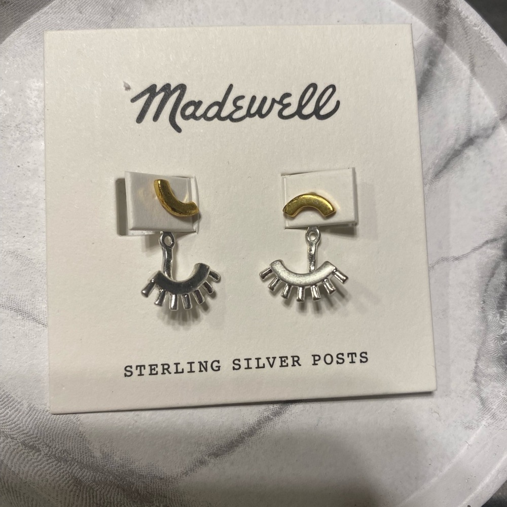 Madewell Gold and Silver Earrings
